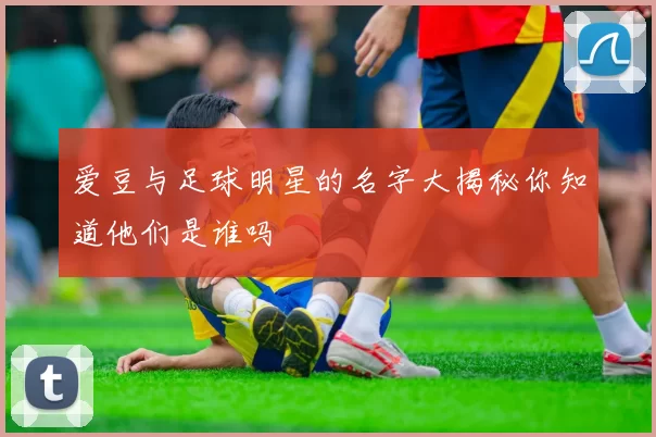 爱豆与足球明星的名字大揭秘你知道他们是谁吗