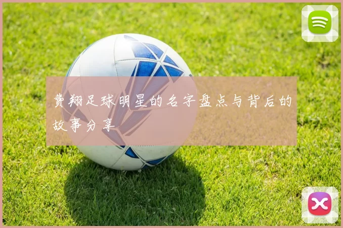费翔足球明星的名字盘点与背后的故事分享