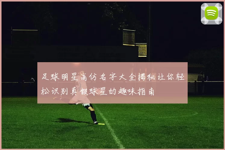 足球明星高仿名字大全揭秘让你轻松识别真假球星的趣味指南